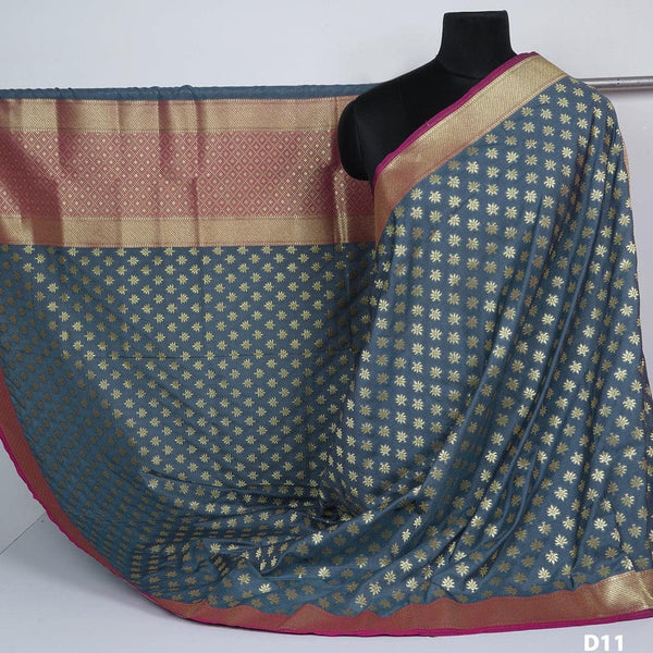 2.5 m Heavy Banarasi Brocade Silk Dupatta - Leheriya