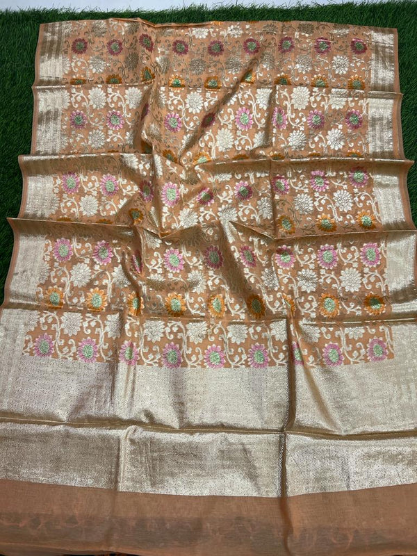 2.5 m Pure Banarasi Lorex Dupatta - Leheriya