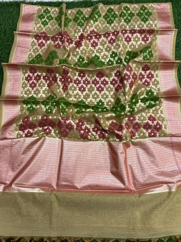 2.5 m Pure Banarasi Lorex Dupatta - Leheriya