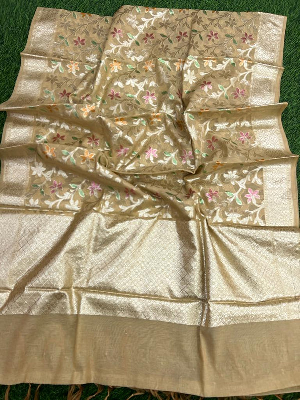 2.5 m Pure Banarasi Lorex Dupatta - Leheriya