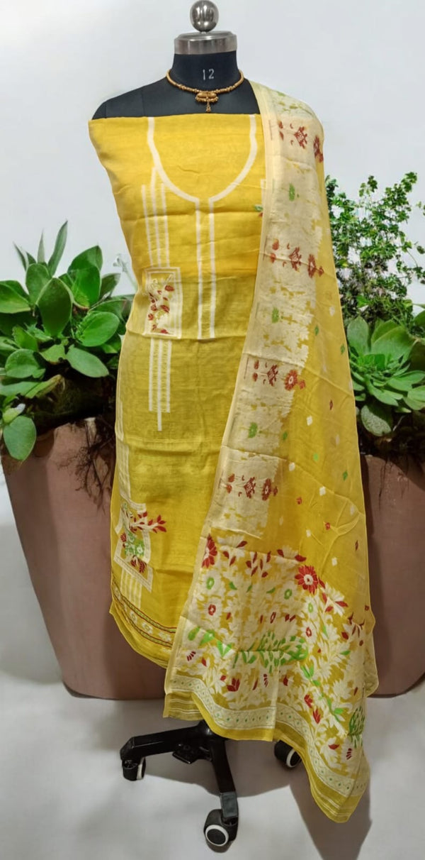 Original Woven Dhakai Jamdani 2 pc Salwar Suit