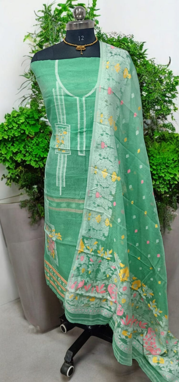 Original Woven Dhakai Jamdani 2 pc Salwar Suit