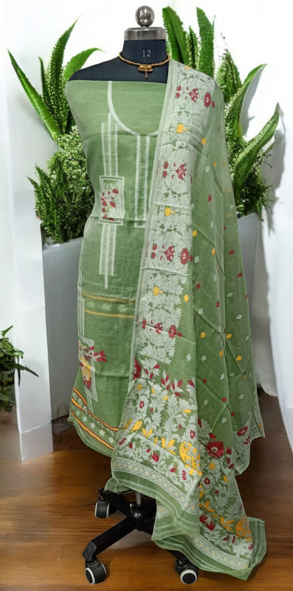 Original Woven Dhakai Jamdani 2 pc Salwar Suit