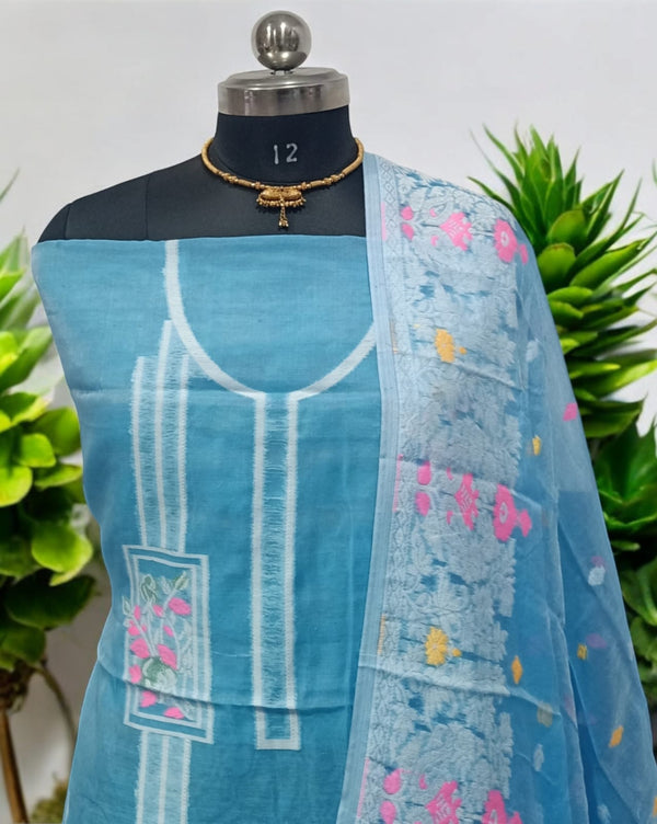 Original Woven Dhakai Jamdani 2 pc Salwar Suit