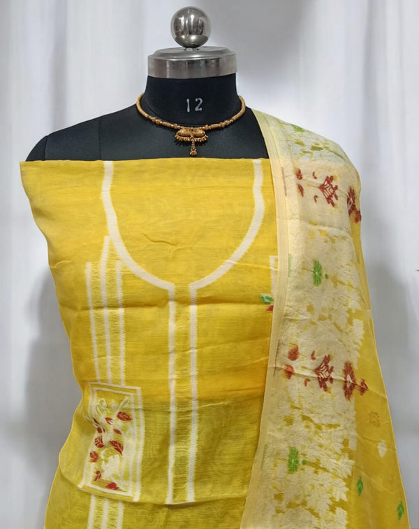 Original Woven Dhakai Jamdani 2 pc Salwar Suit