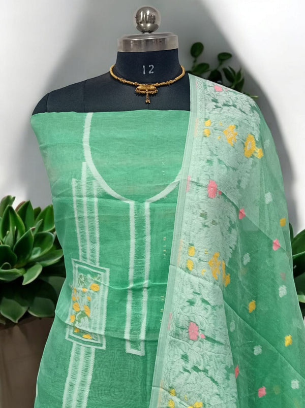 Original Woven Dhakai Jamdani 2 pc Salwar Suit