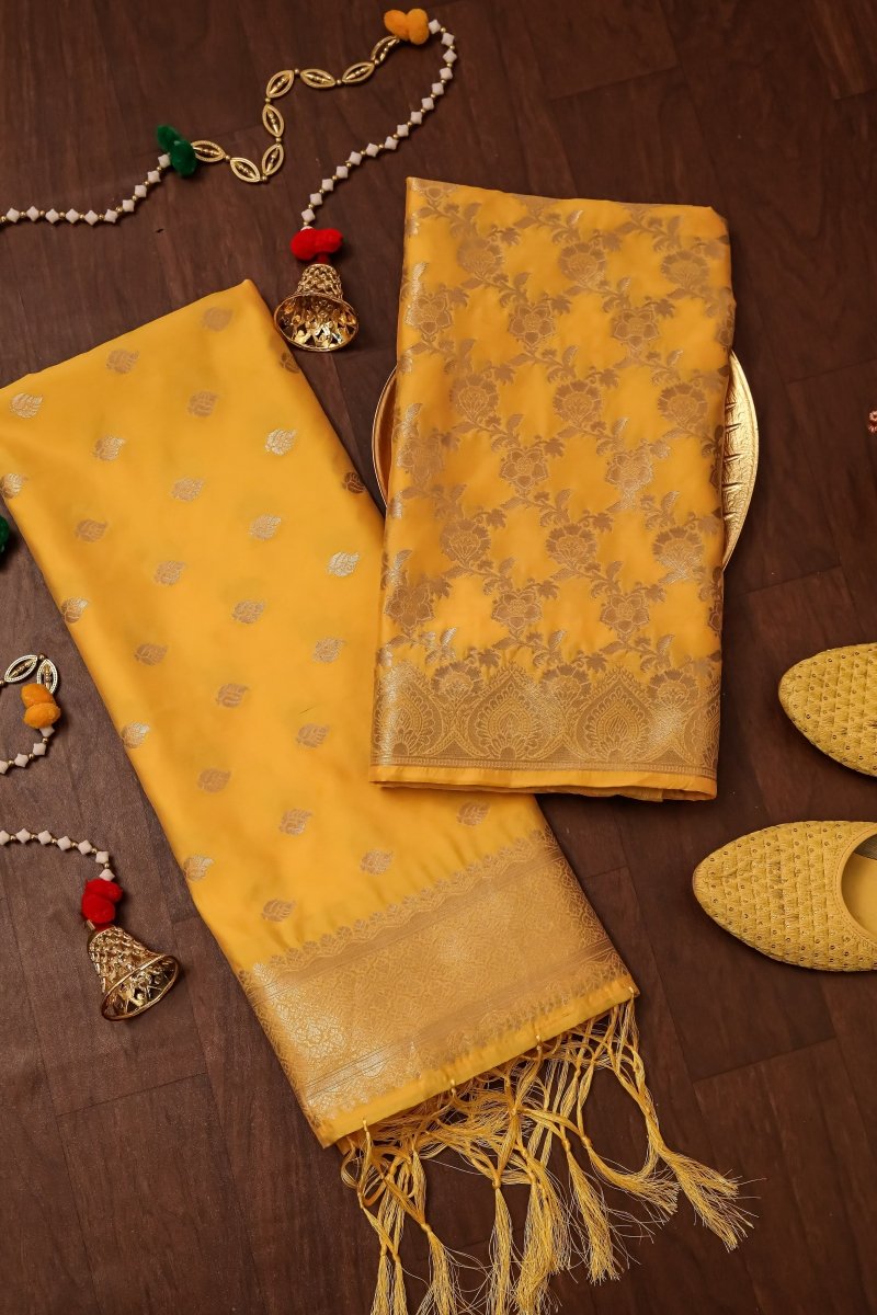 Banarasi 2 pc Paithani Salwar Suit - Leheriya