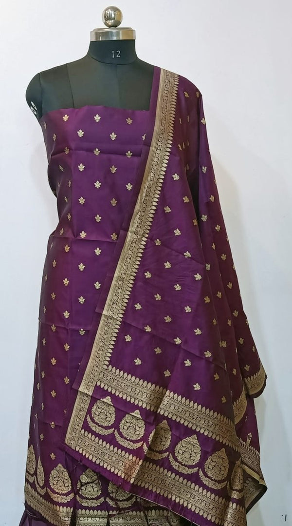 Banarasi 2 pc Paithani Salwar Suit - Leheriya