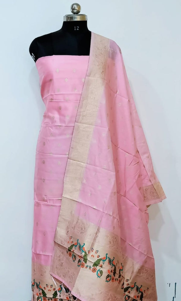 Banarasi 2 pc Paithani Salwar Suit - Leheriya