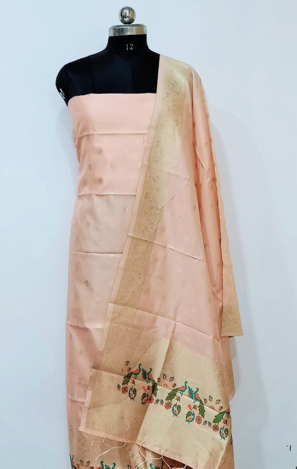 Banarasi 2 pc Paithani Salwar Suit - Leheriya