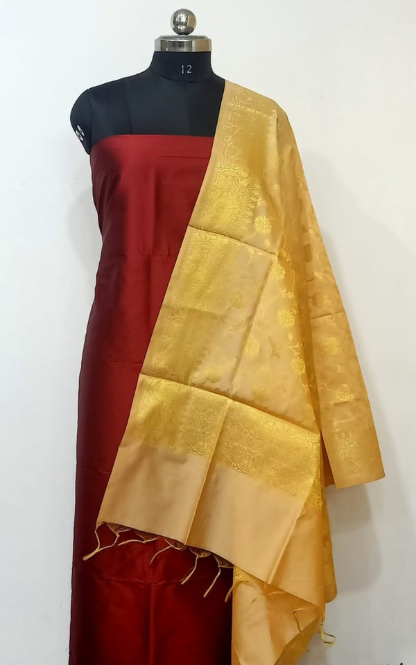 Banarasi 3 pc Salwar Suit - Leheriya