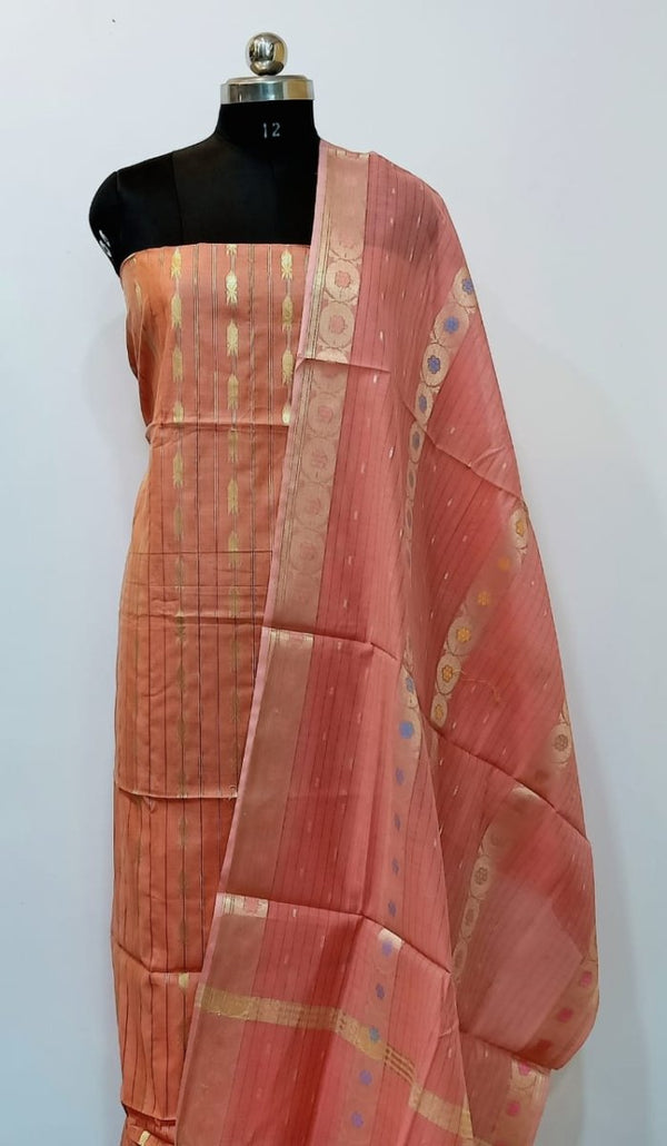 Banarasi 3 pc Salwar Suit - Leheriya