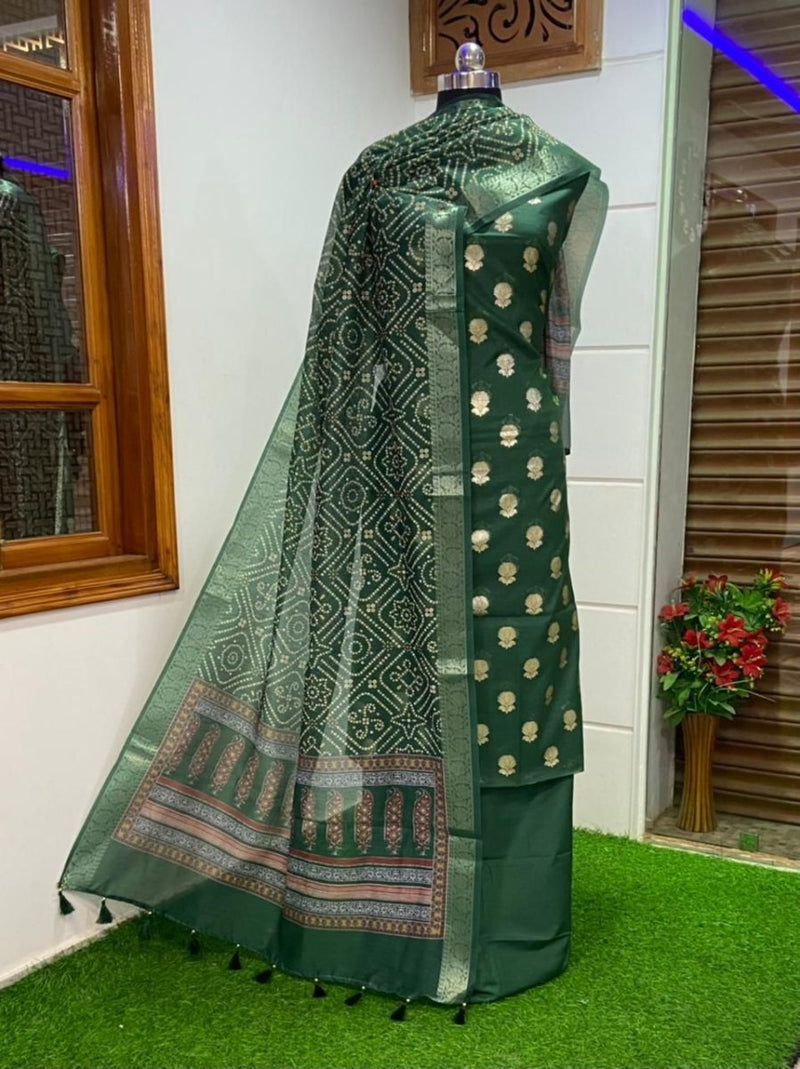 Banarasi 3pc Salwar Suit - Leheriya