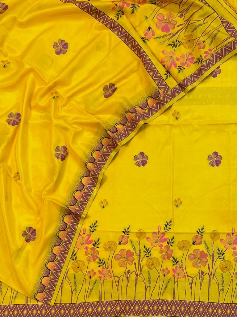 Banarasi Cotton Silk Salwar Suit - Leheriya