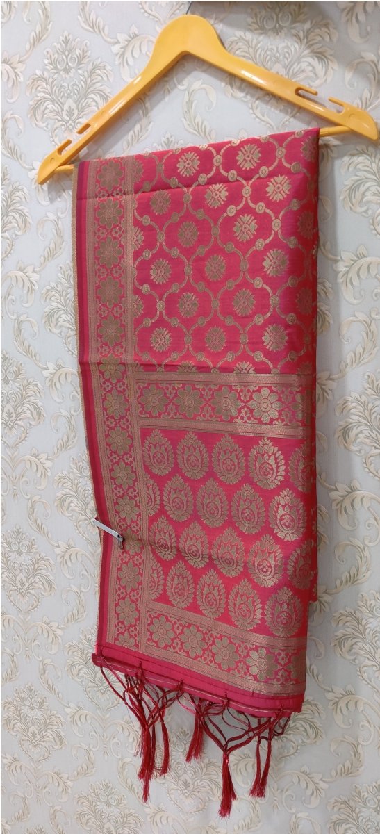 Banarasi Jacquard Weaving Patola Silk Dupatta - Leheriya