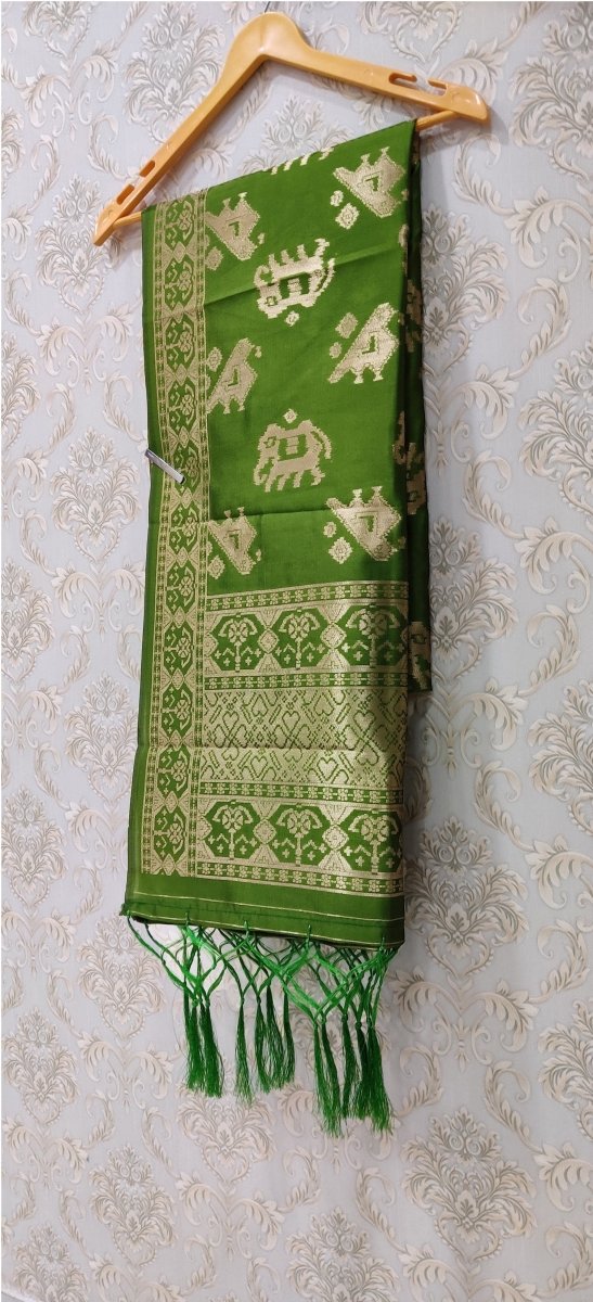 Banarasi Jacquard Weaving Patola Silk Dupatta - Leheriya