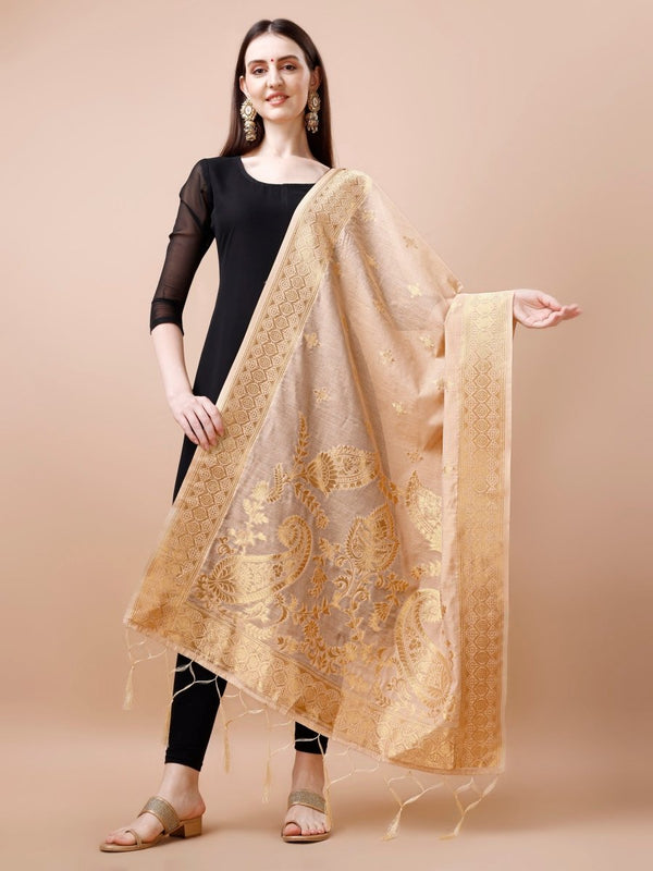 Banarasi Jacquard Weaving Patola Silk Dupatta - Leheriya