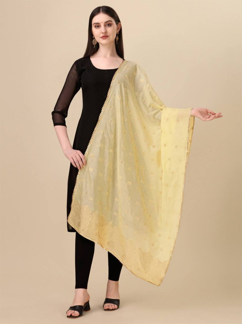 Banarasi Jacquard Weaving Patola Silk Dupatta - Leheriya