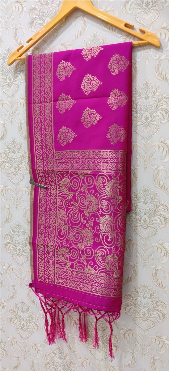 Banarasi Jacquard Weaving Patola Silk Dupatta - Leheriya