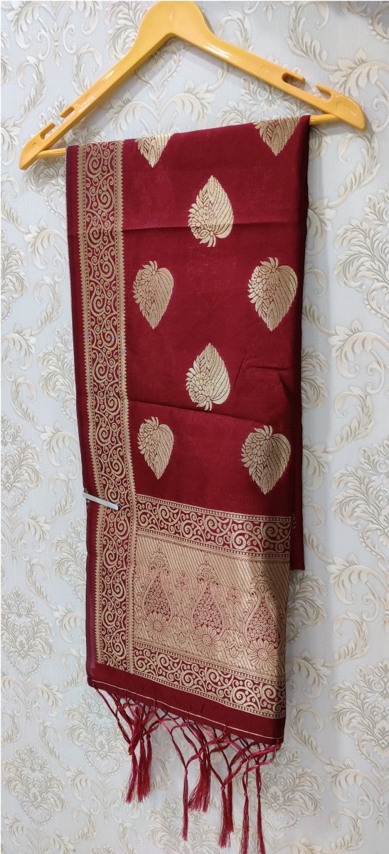 Banarasi Jacquard Weaving Patola Silk Dupatta - Leheriya