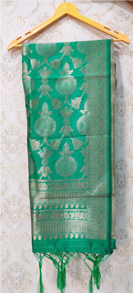 Banarasi Jacquard Weaving Patola Silk Dupatta - Leheriya