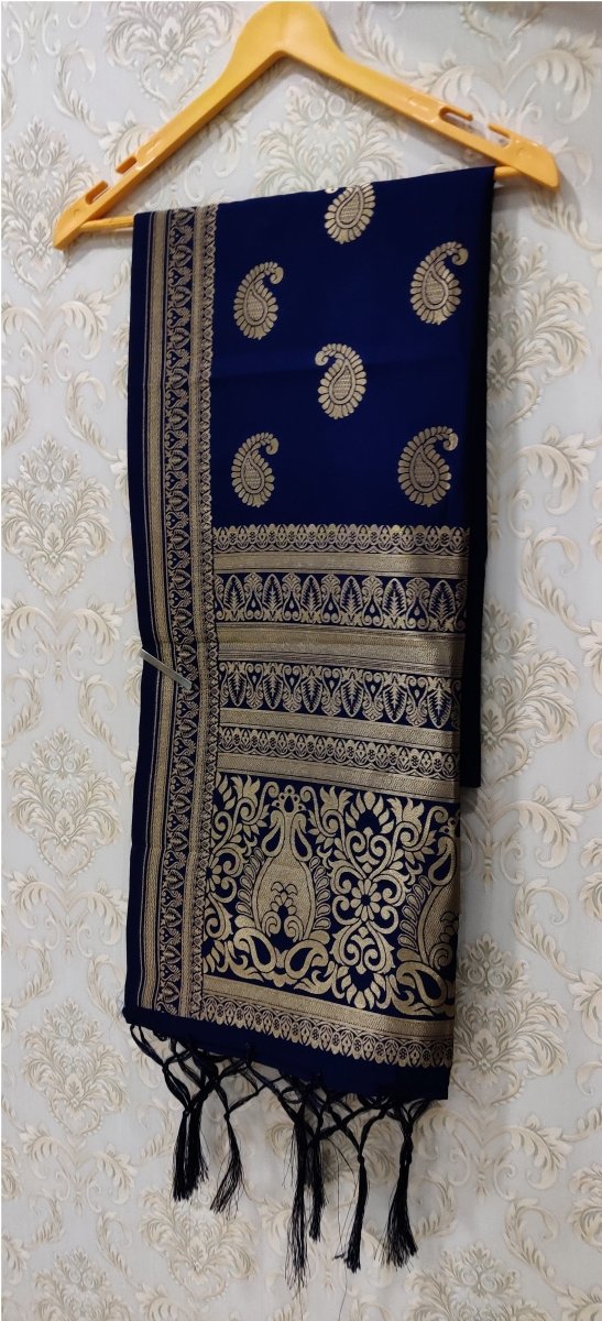 Banarasi Jacquard Weaving Patola Silk Dupatta - Leheriya