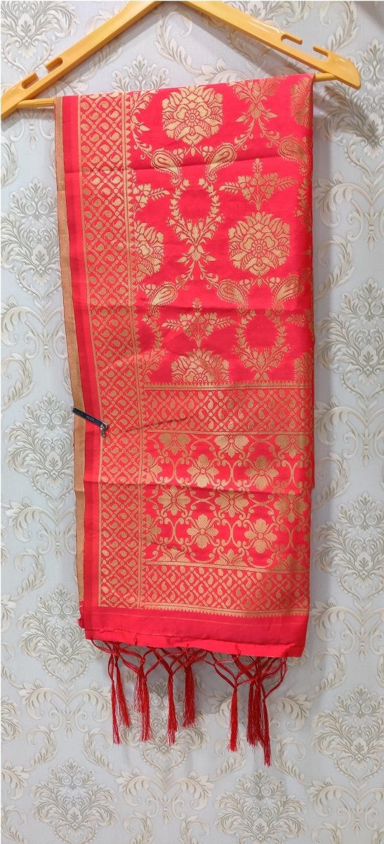 Banarasi Jacquard Weaving Patola Silk Dupatta - Leheriya