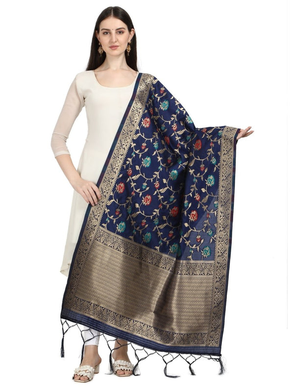 Banarasi Jacquard Weaving Patola Silk Dupatta - Leheriya