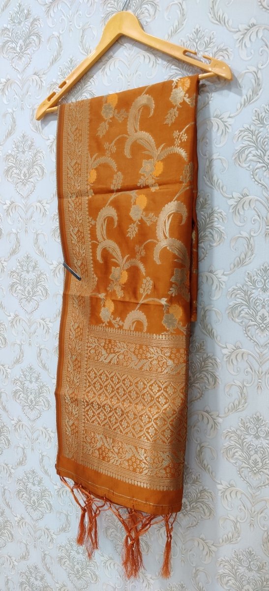 Banarasi Jacquard Weaving Patola Silk Dupatta - Leheriya