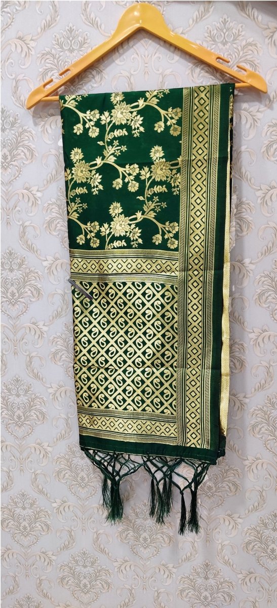 Banarasi Jacquard Weaving Patola Silk Dupatta - Leheriya