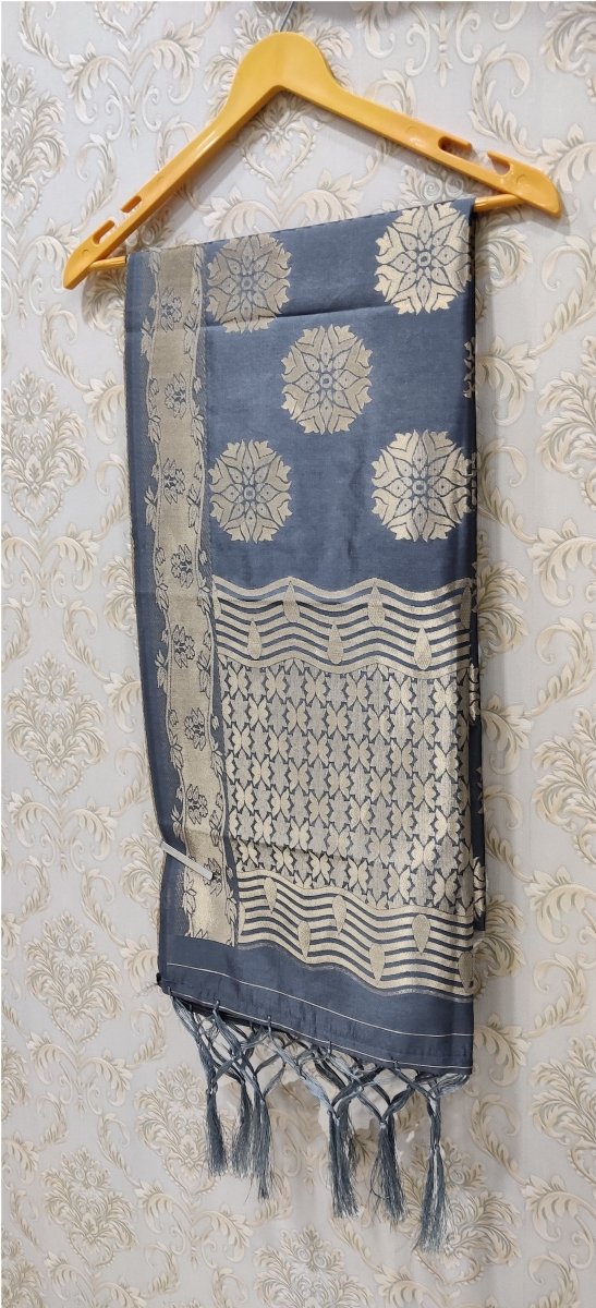 Banarasi Jacquard Weaving Patola Silk Dupatta - Leheriya