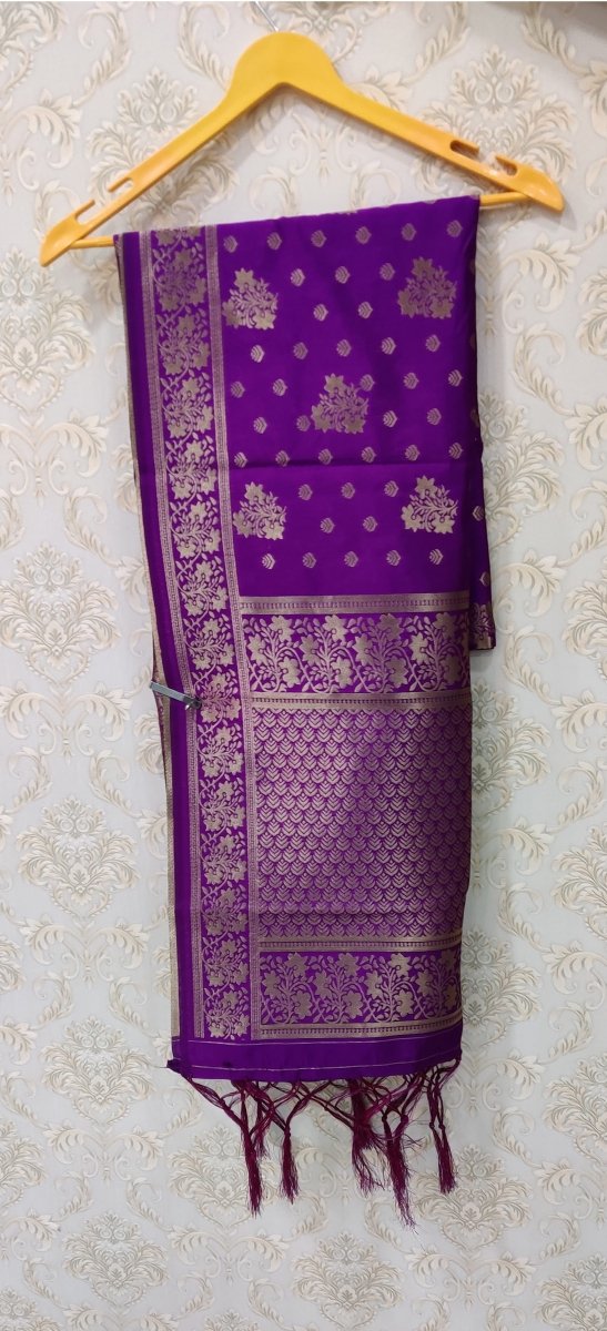 Banarasi Jacquard Weaving Patola Silk Dupatta - Leheriya