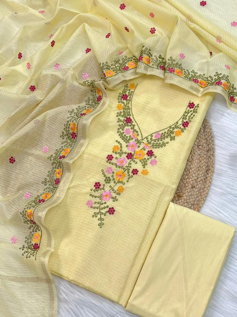 Banarasi Kota Checks Salwar Suit - Leheriya