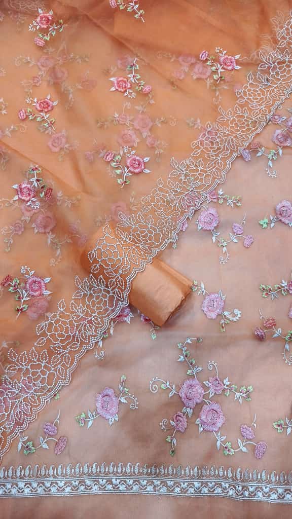 Banarasi Organza Silk Embroidery Salwar Suit - Leheriya