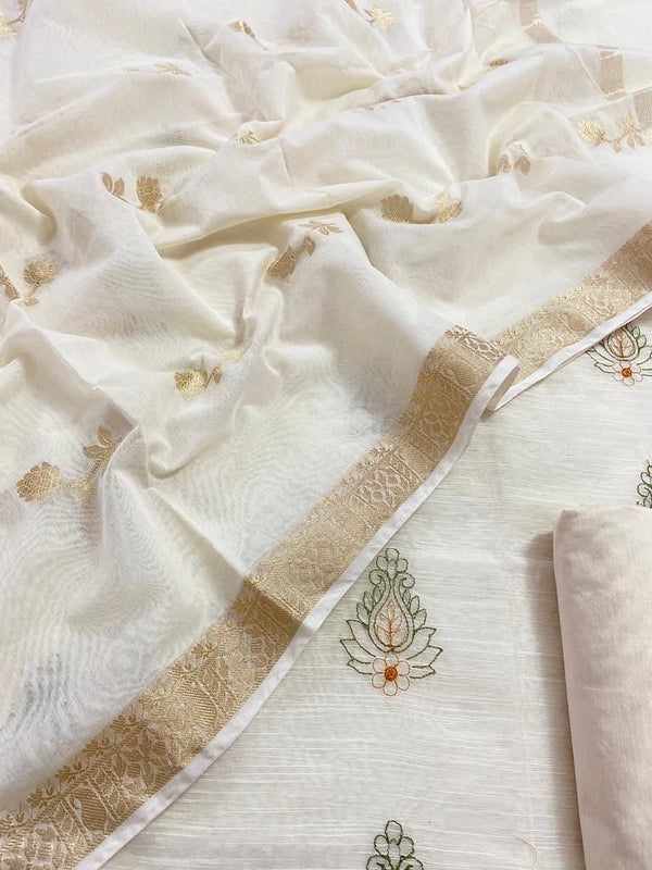 Banarasi Salwar Suit Material - Leheriya