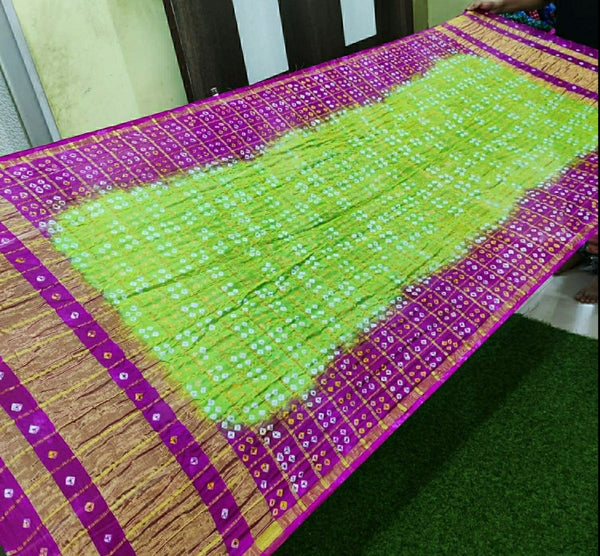 Bandhani Silk Ghatchola Dupattas - Leheriya