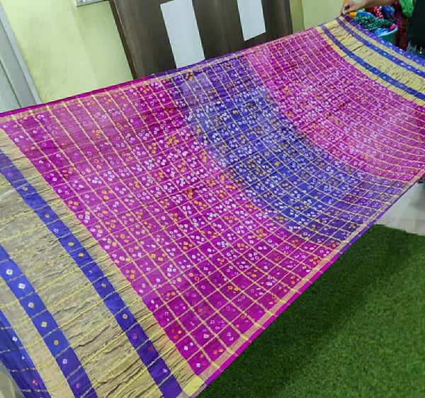 Bandhani Silk Ghatchola Dupattas - Leheriya