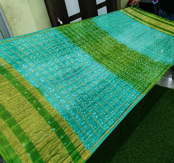 Bandhani Silk Ghatchola Dupattas - Leheriya