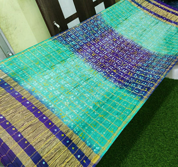 Bandhani Silk Ghatchola Dupattas - Leheriya