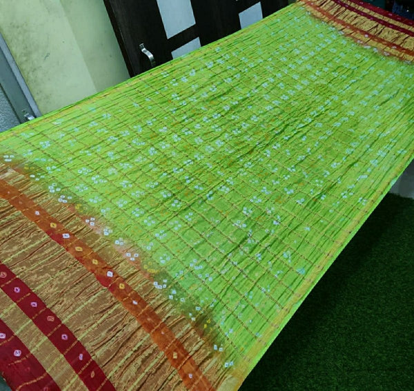 Bandhani Silk Ghatchola Dupattas - Leheriya