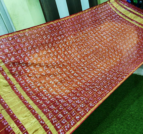 Bandhani Silk Ghatchola Dupattas - Leheriya