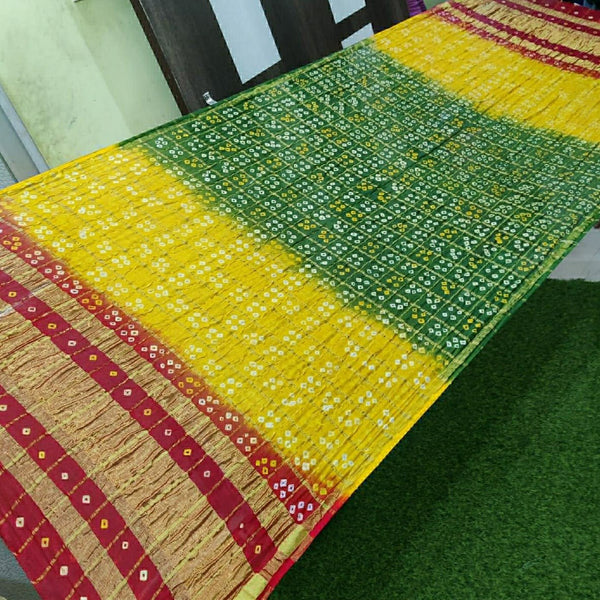 Bandhani Silk Ghatchola Dupattas - Leheriya