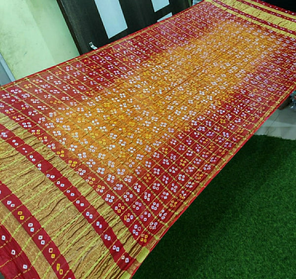 Bandhani Silk Ghatchola Dupattas - Leheriya