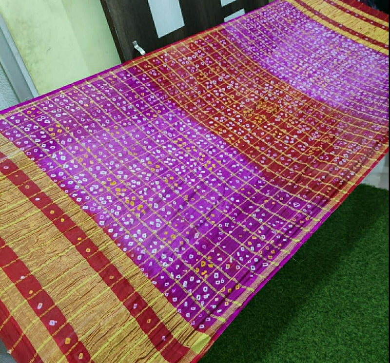 Bandhani Silk Ghatchola Dupattas - Leheriya