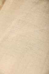 Beige Handloom Cotton Silk Plain Dupatta - Leheriya