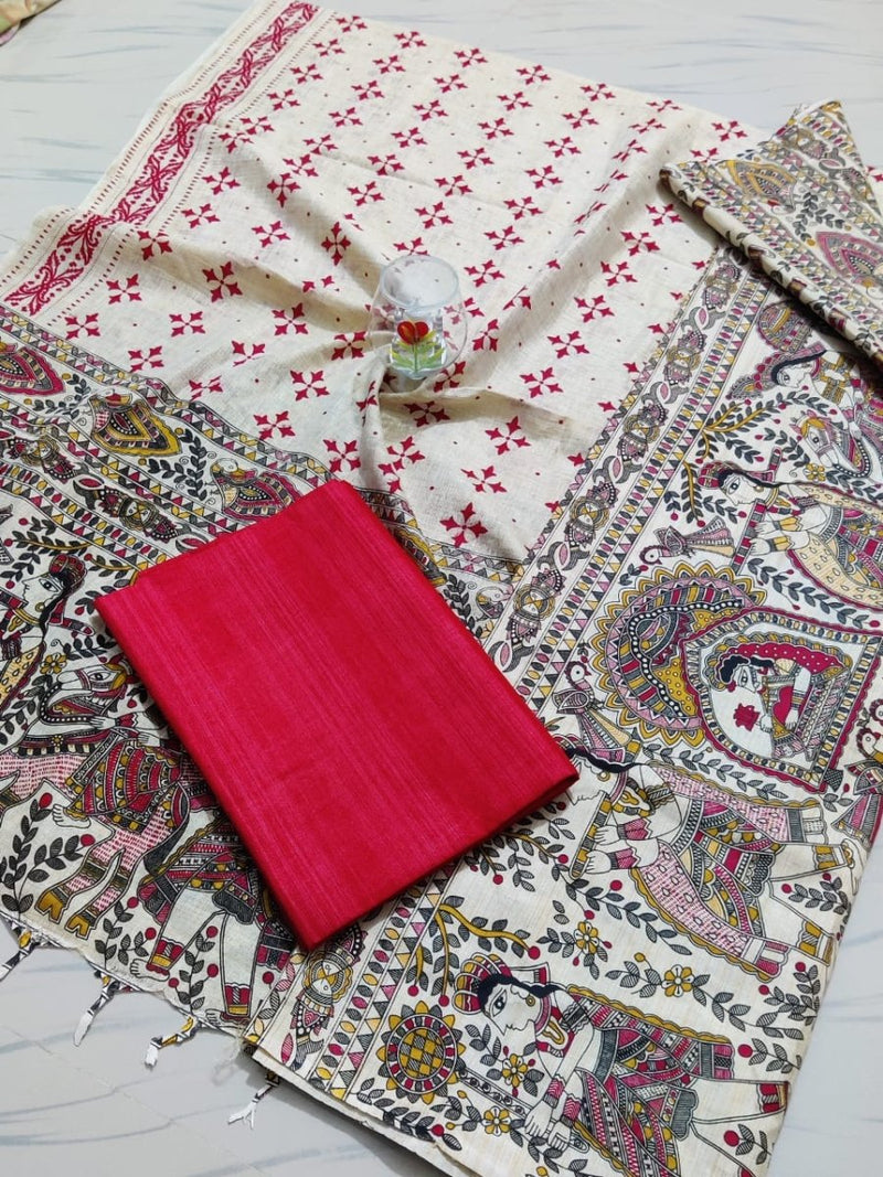 Bhagalpur Cotton Kalamkari Salwar Suit - Leheriya