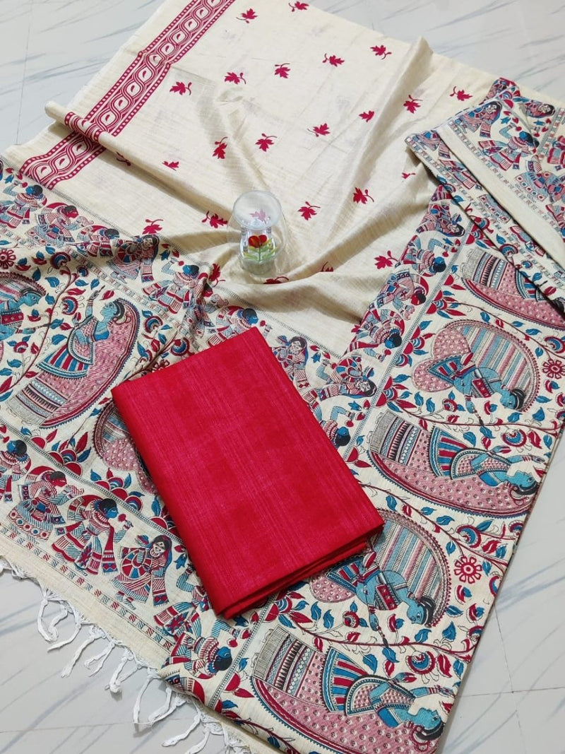 Bhagalpur Cotton Kalamkari Salwar Suit - Leheriya