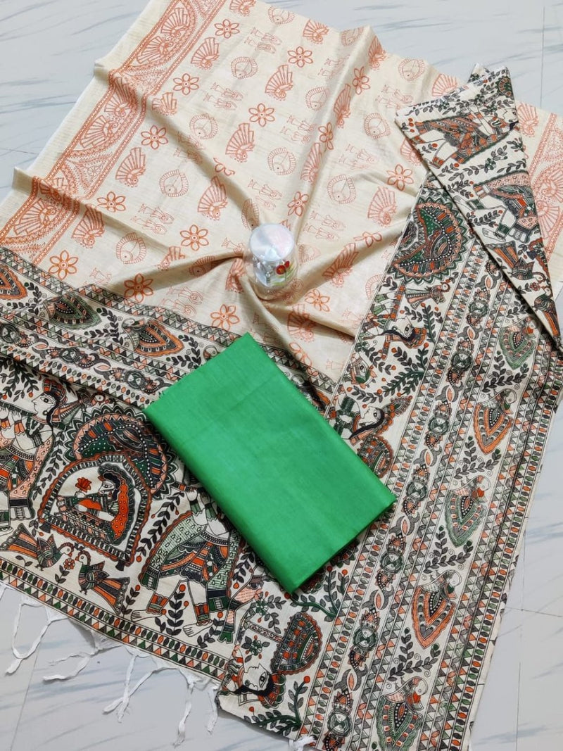 Bhagalpur Cotton Kalamkari Salwar Suit - Leheriya