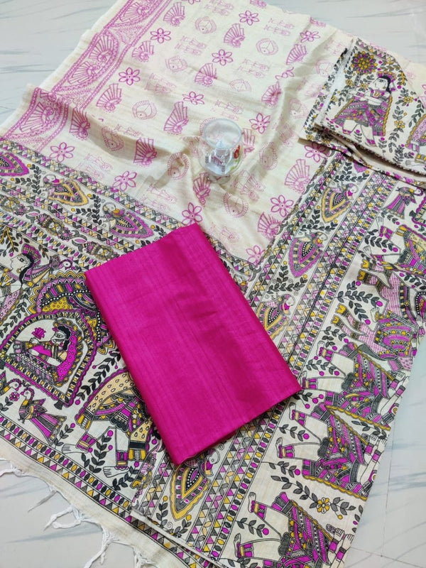 Bhagalpur Cotton Kalamkari Salwar Suit - Leheriya