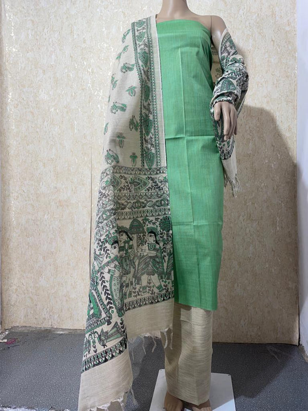 Bhagalpuri Cotton Salwar Suit - Leheriya